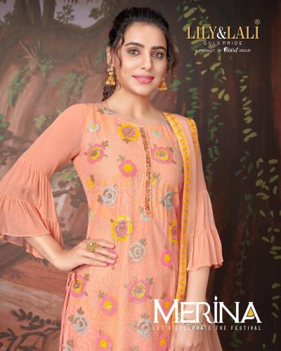 Merina By Lily & Lali Designer Partywear Readymade Salwar Kameez Collection